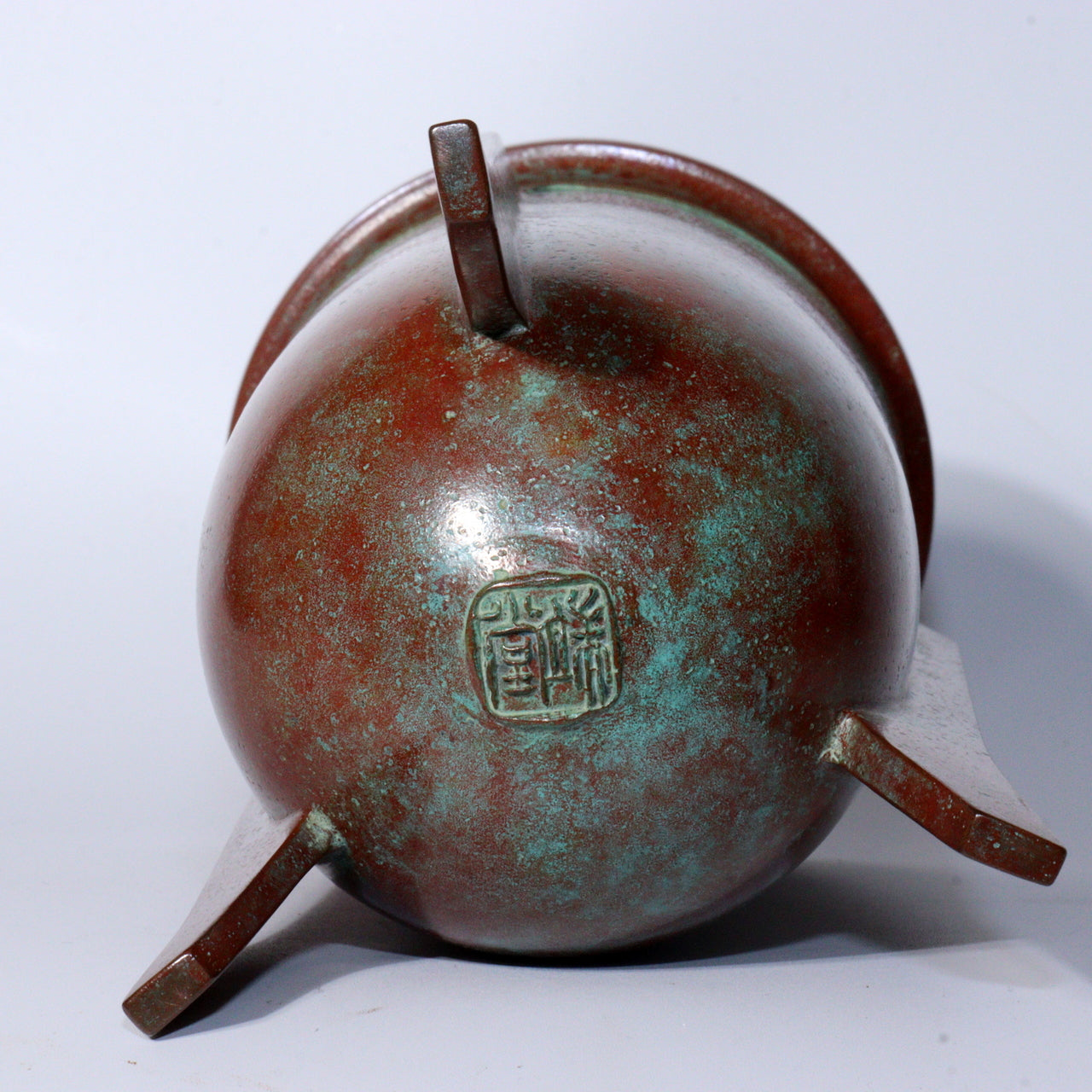 Tando Marutani Japanese Vintage Bronze Vase Unique Tripod Design Art Deco BV588