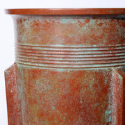 Tando Marutani Japanese Vintage Bronze Vase Unique Tripod Design Art Deco BV588
