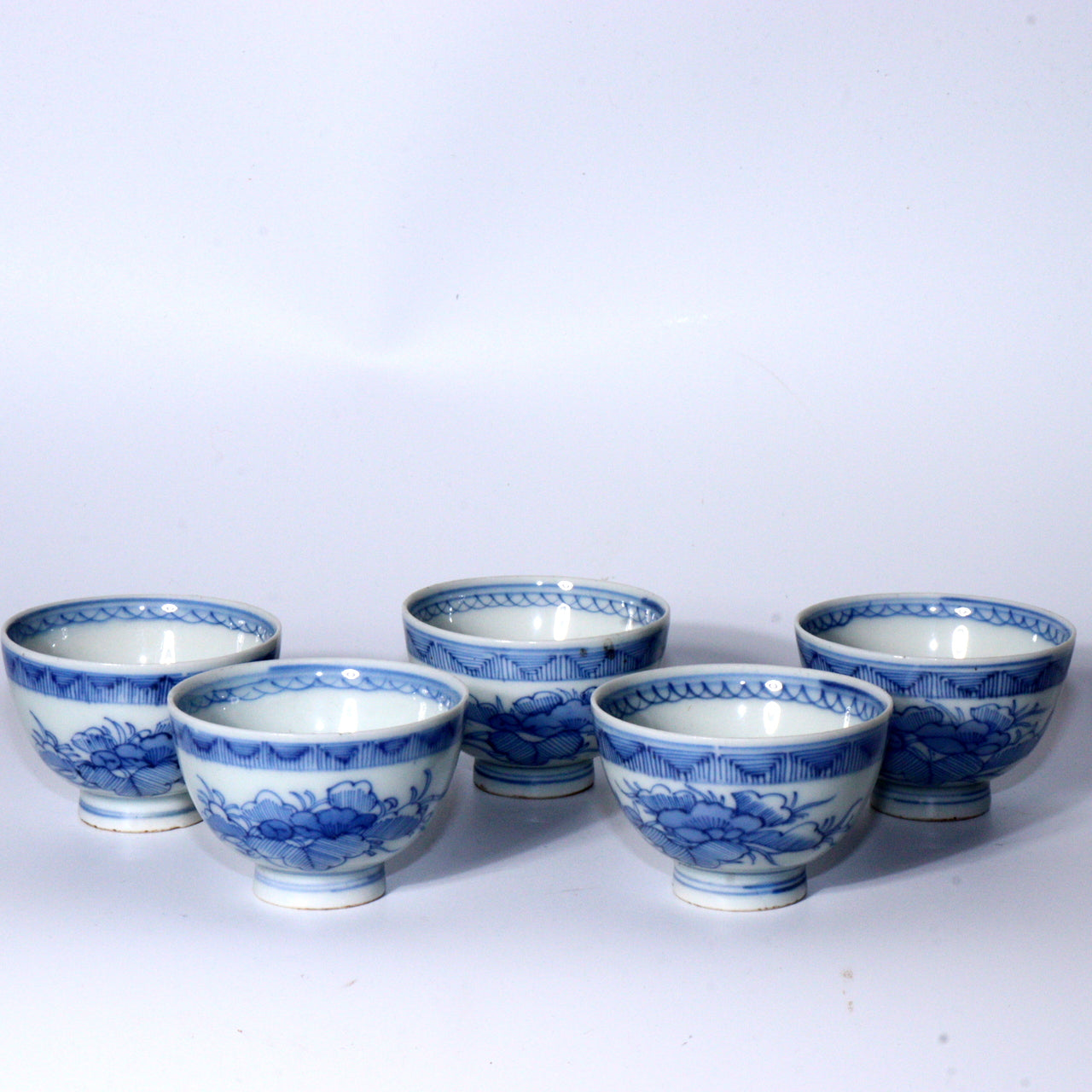 Antique Japanese Imari ware Porcelain Sencha Tea Cups Exquisite Hand-Painted