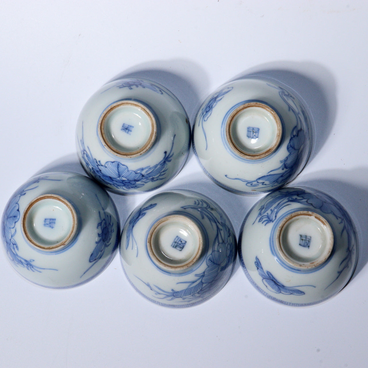 Antique Japanese Imari ware Porcelain Sencha Tea Cups Exquisite Hand-Painted