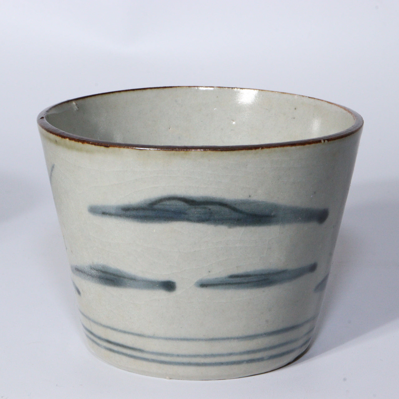 Antique Japanese Blue & White Porcelain Cups - Reference Pieces Soba choko IP112
