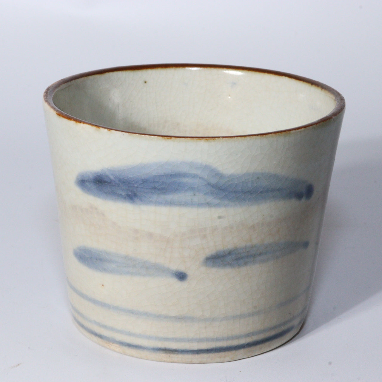 Antique Japanese Blue & White Porcelain Cups - Reference Pieces Soba choko IP112