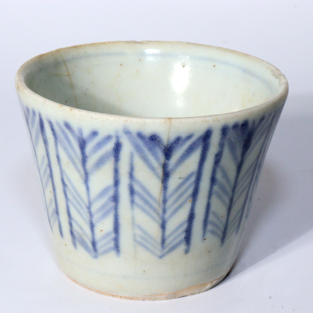 Antique Japanese Blue & White Porcelain Cups - Reference Pieces Soba choko IP112