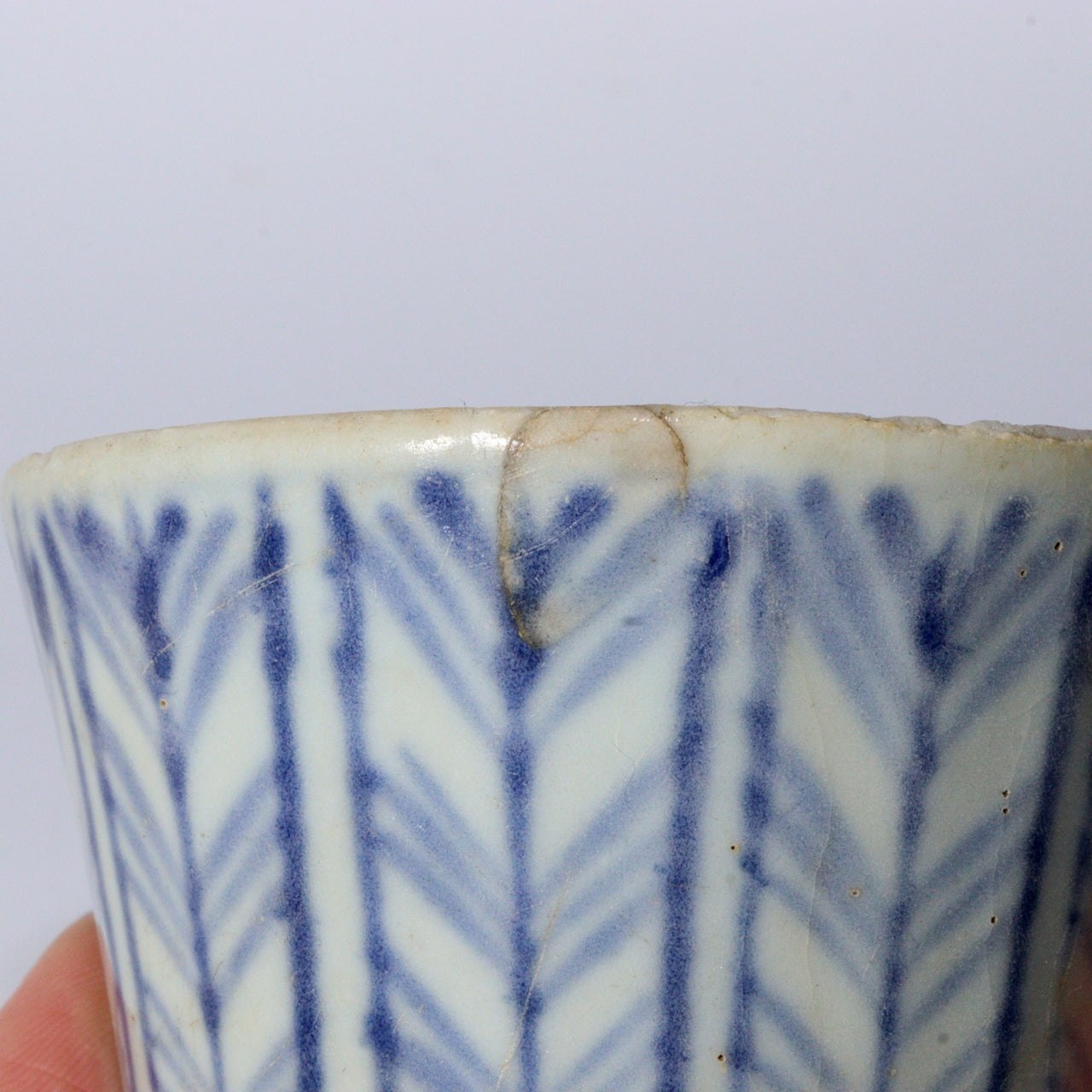 Antique Japanese Blue & White Porcelain Cups - Reference Pieces Soba choko IP112