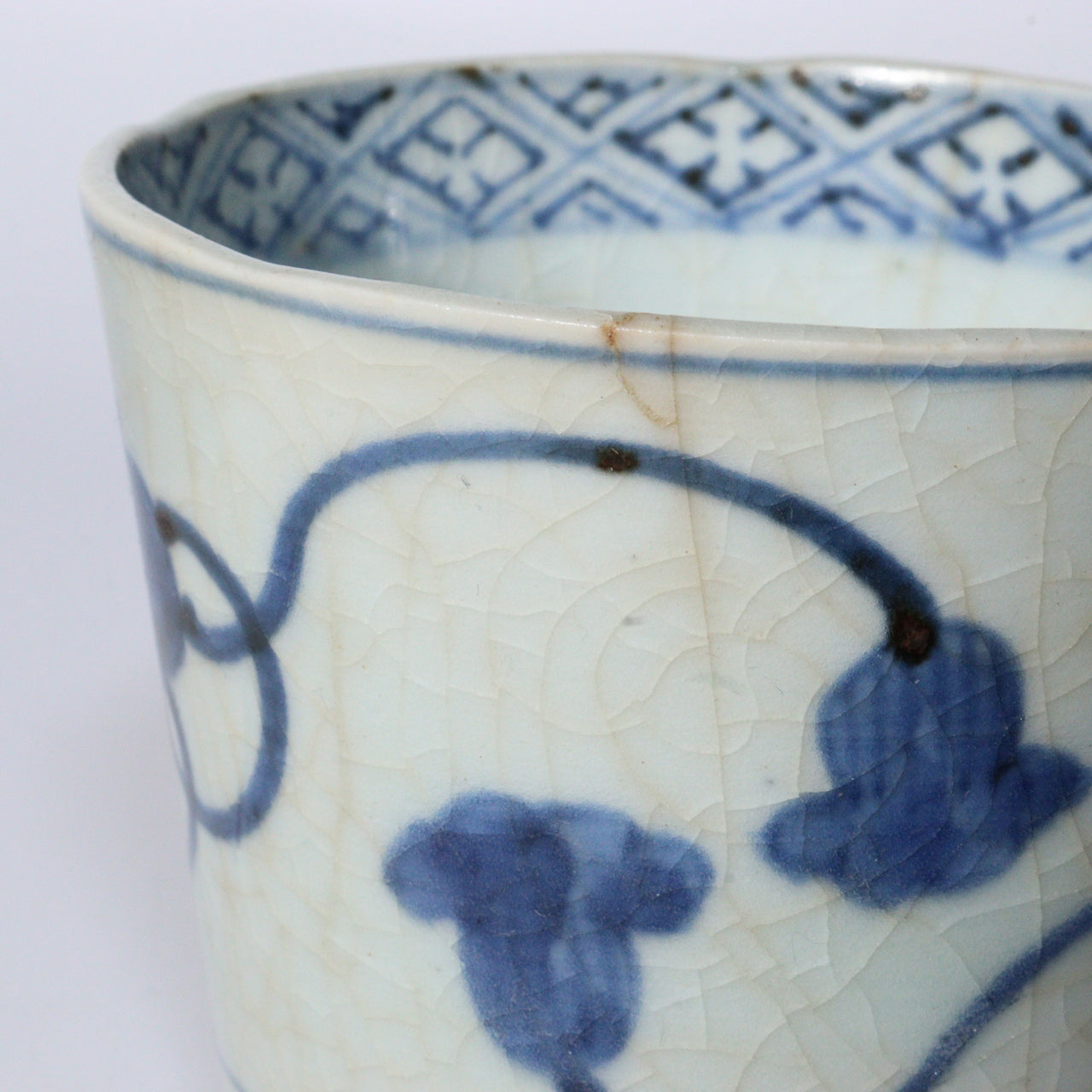 Antique Japanese Blue & White Porcelain Cups - Reference Pieces Soba choko IP112