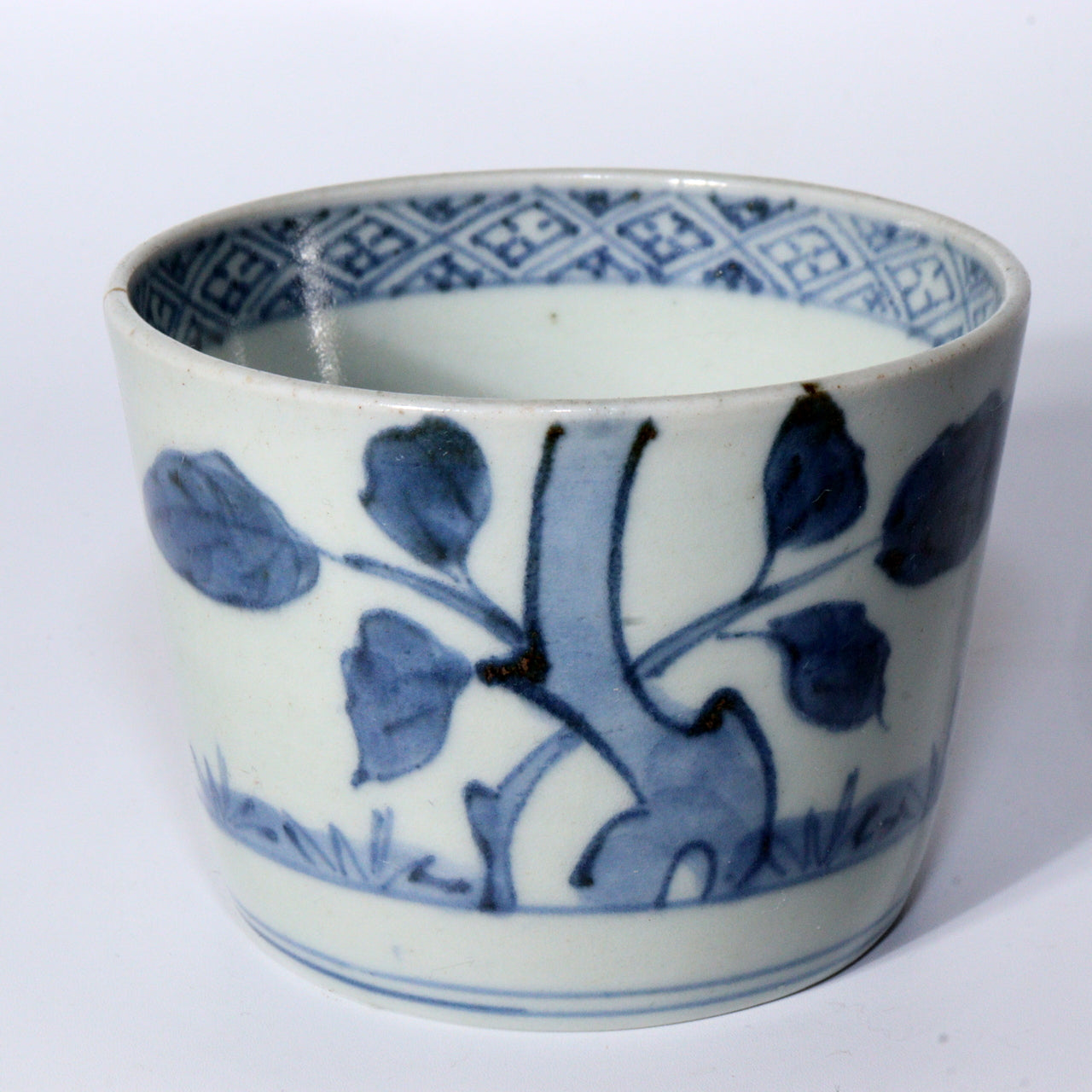Antique Japanese Blue & White Porcelain Cups - Reference Pieces Soba choko IP112