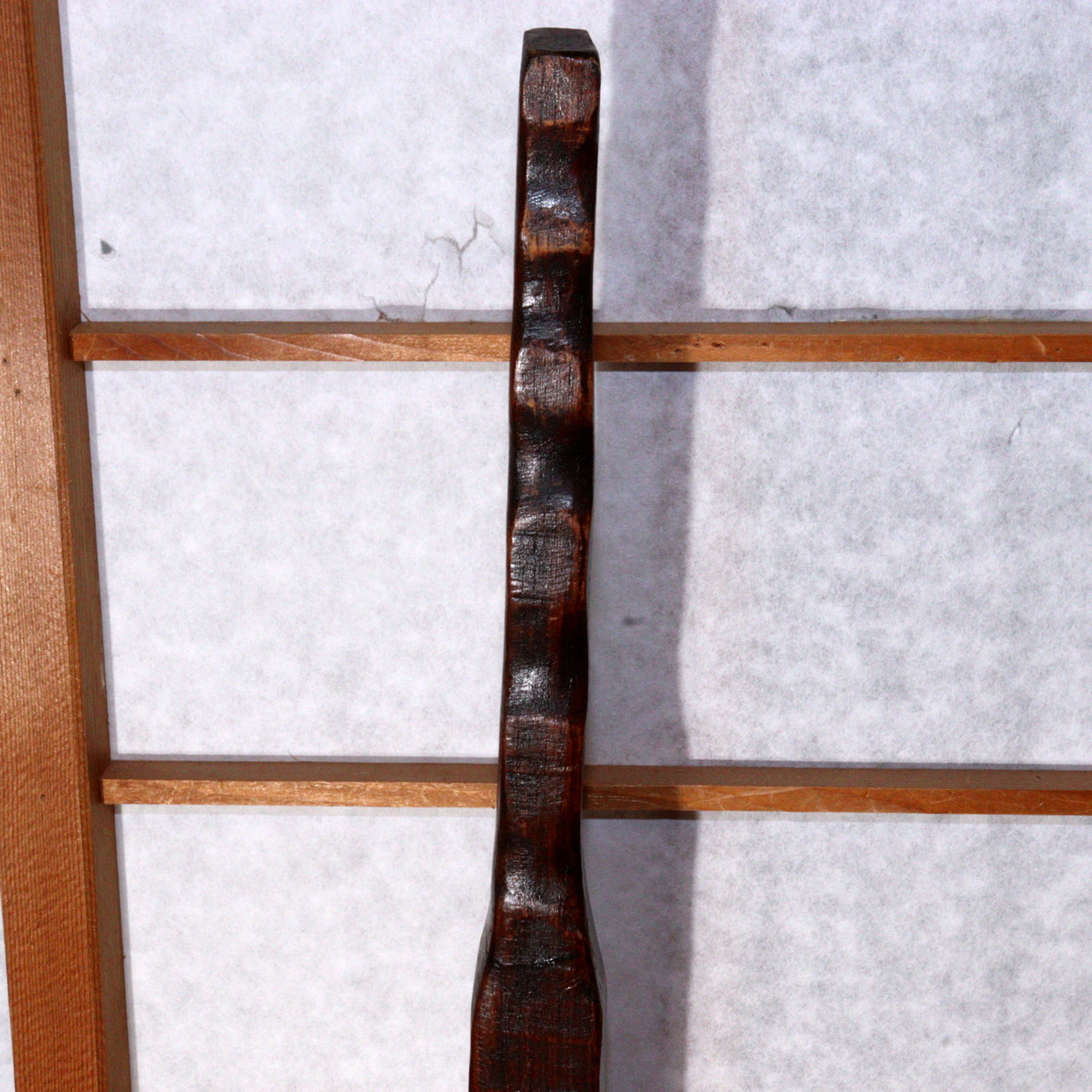 Antique Korean Wooden Candle Stand Dengjandae Handmade Simple Design WO388