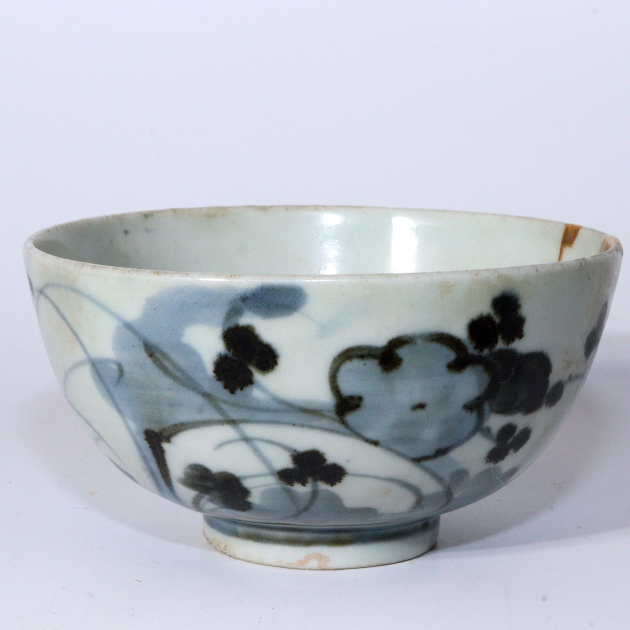 Antique Edo Mid-18C Japanese Hasami Ware Bowl Hand Painted Arita Imari IP116