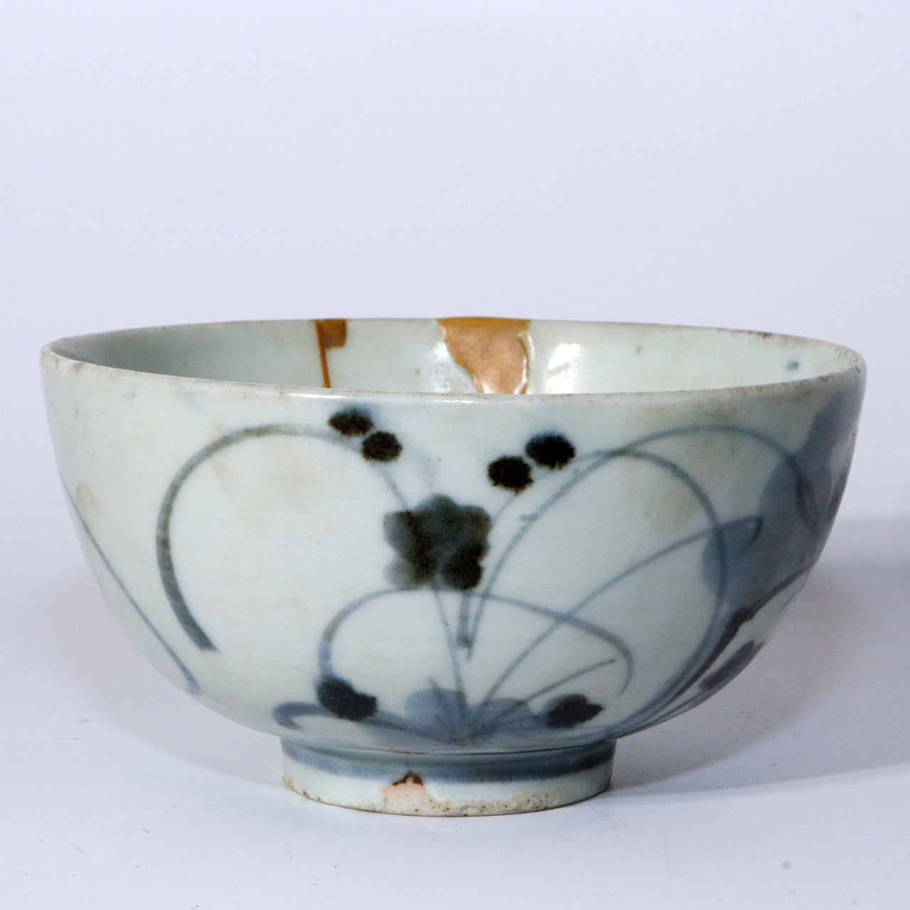 Antique Edo Mid-18C Japanese Hasami Ware Bowl Hand Painted Arita Imari IP116