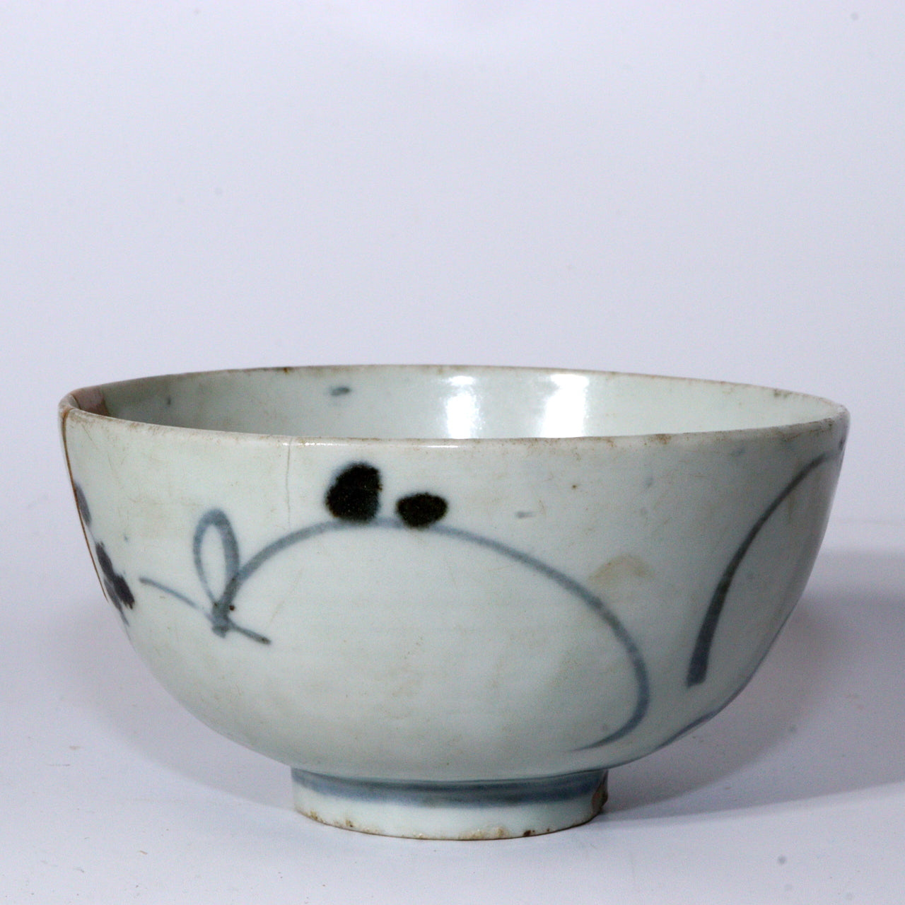 Antique Edo Mid-18C Japanese Hasami Ware Bowl Hand Painted Arita Imari IP116