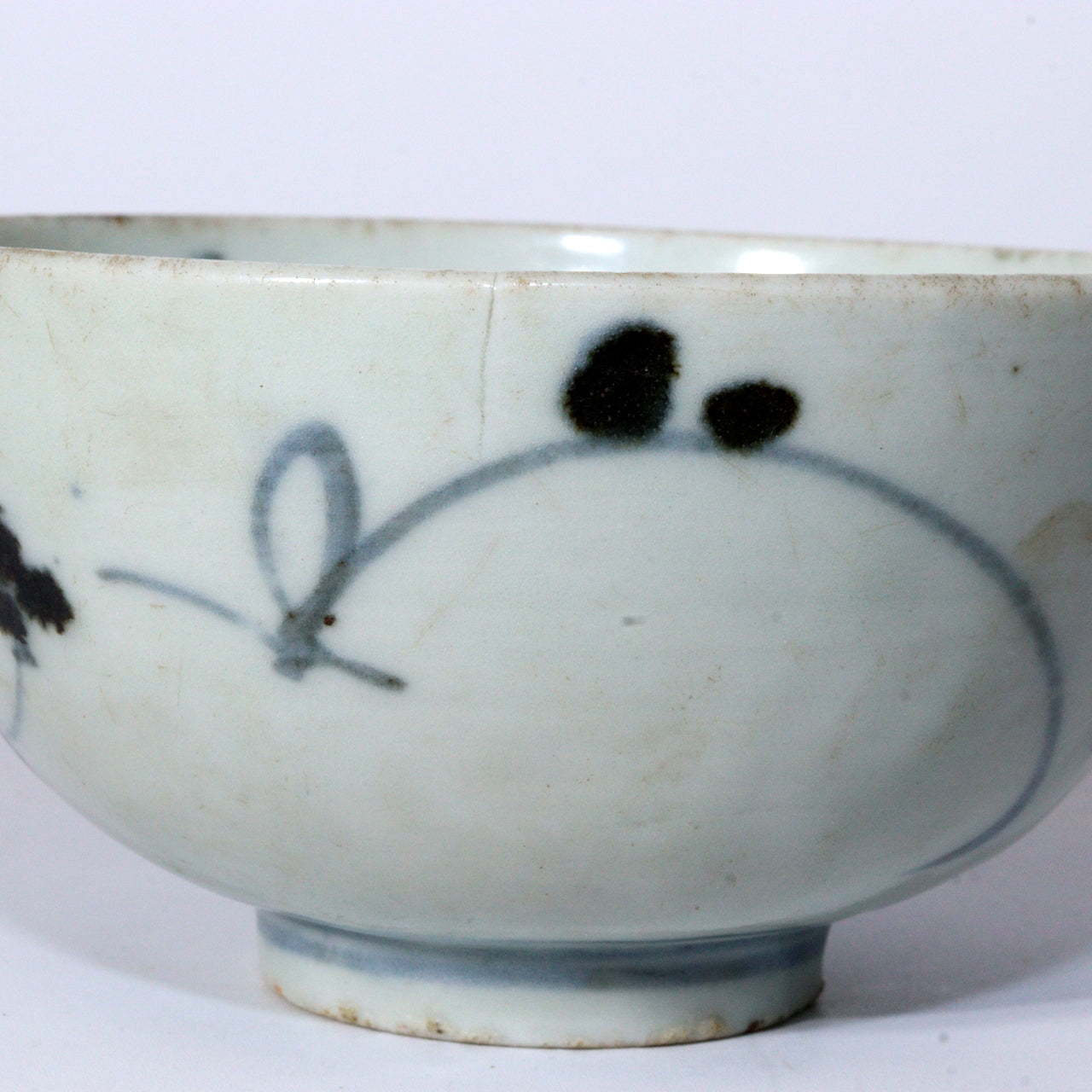 Antique Edo Mid-18C Japanese Hasami Ware Bowl Hand Painted Arita Imari IP116