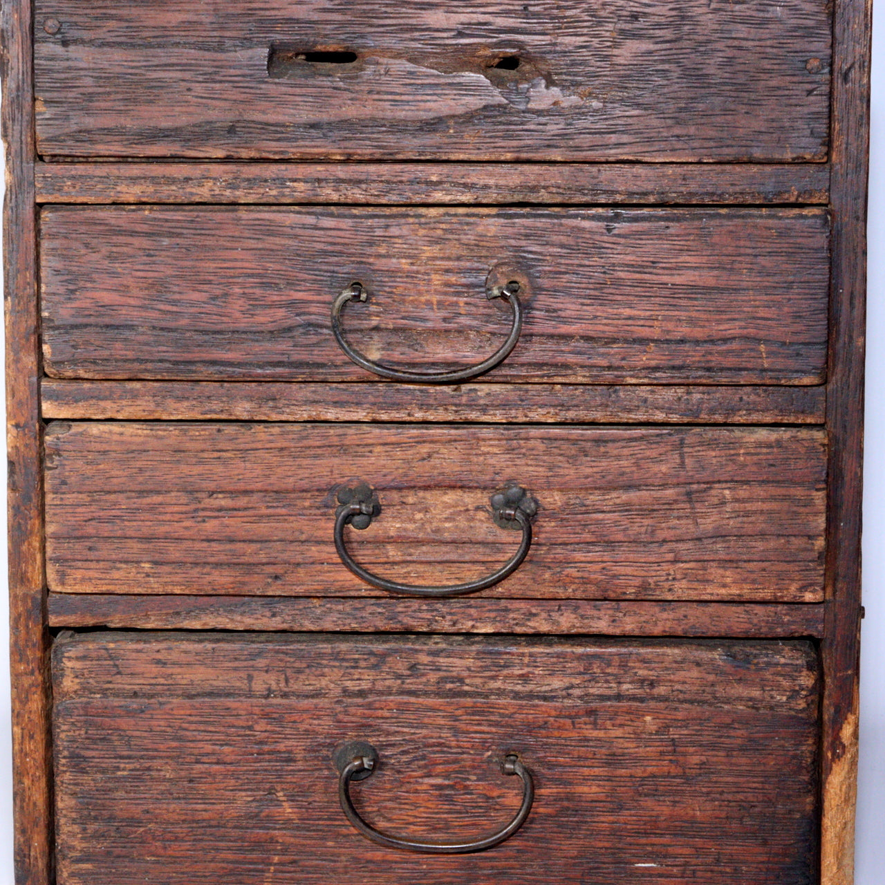 Japanese Antique wooden box Tansu chest of Drawers Meiji period WBX282