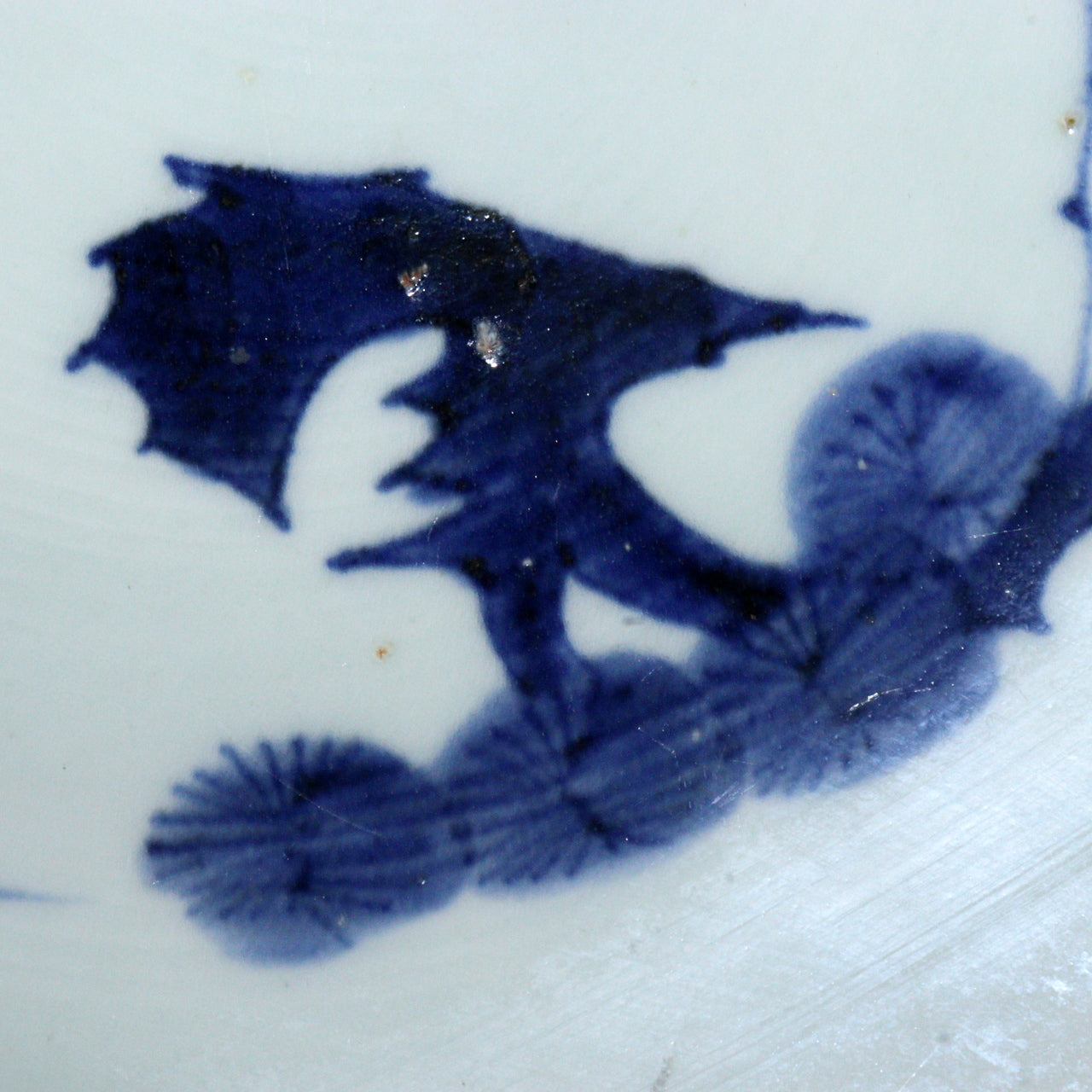 Large 18.1 Antique Japanese Imari Plate Octopus Vine Takokarakusa Pattern IP117