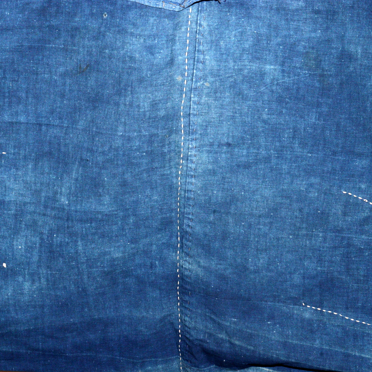 Japanese Antique Sashiko Fabric Aizome Furoshiki embroidery Boro Kire Meiji