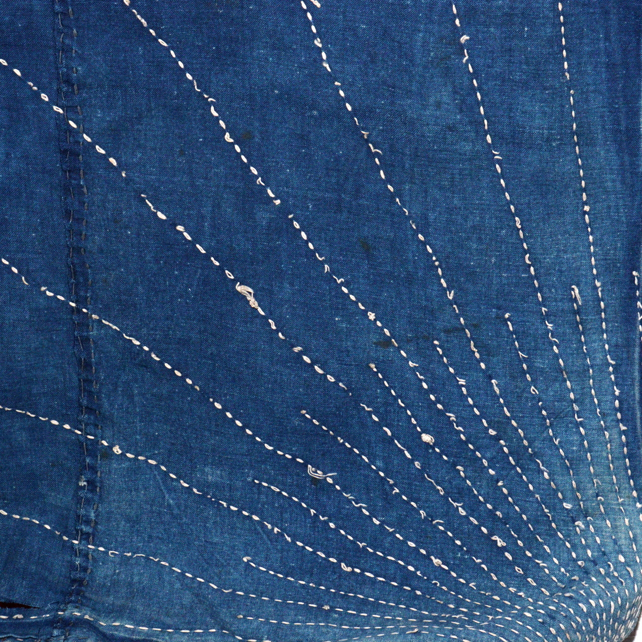 Japanese Antique Sashiko Fabric Aizome Furoshiki embroidery Boro Kire Meiji