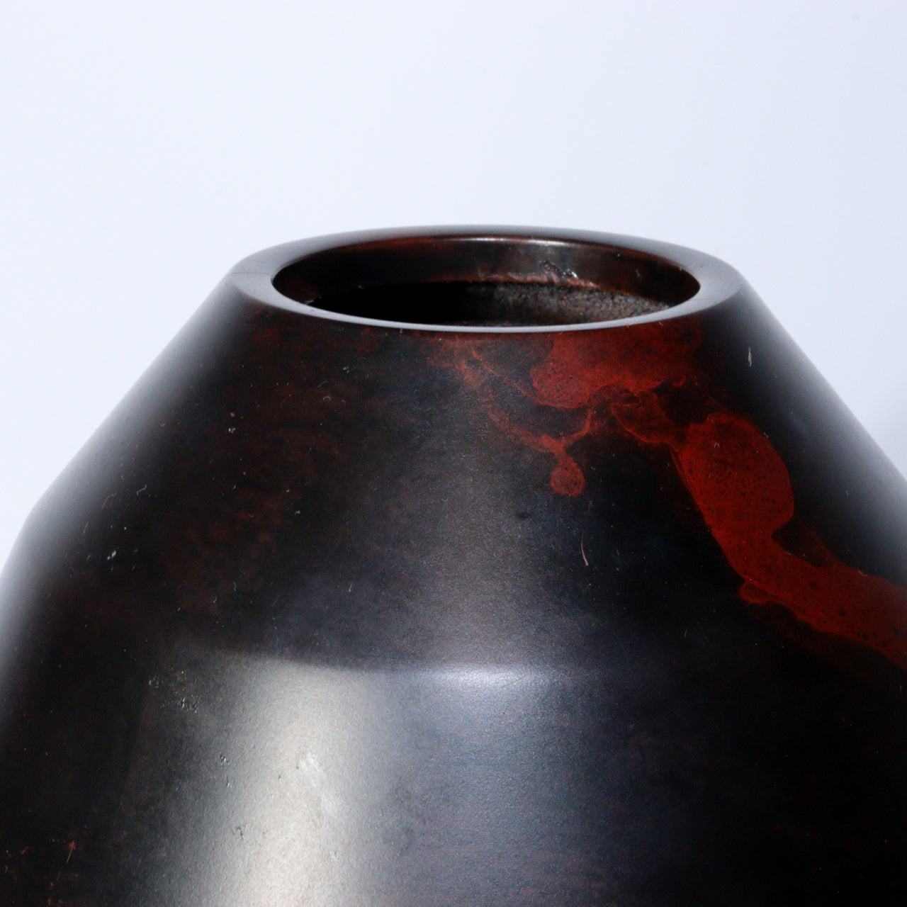 Vintage Japanese Bronze Vase Signed Copper Flower Vase Houun BV593
