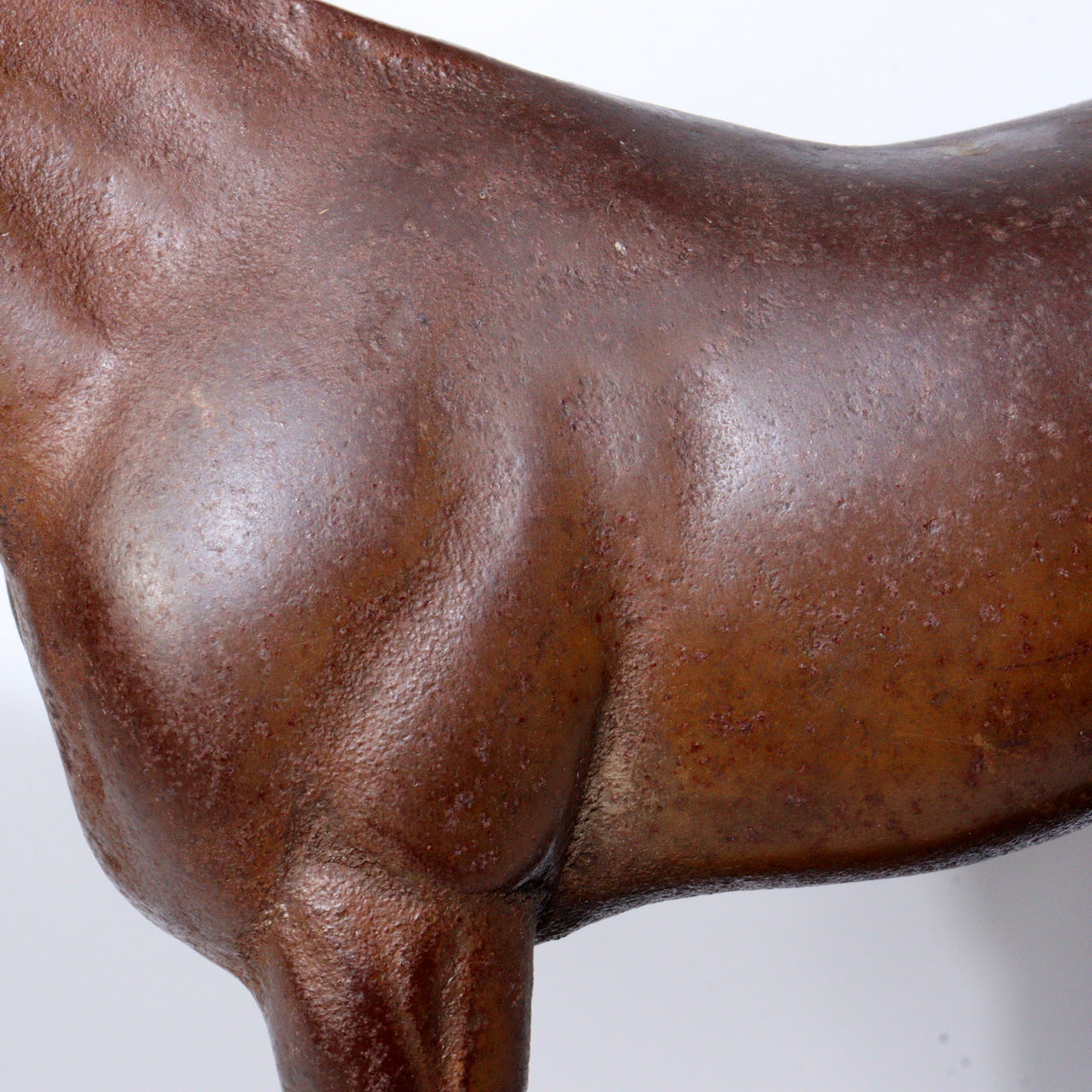 Antique Cast Iron Horse Figurine – Vintage Decorative Sculpture ornament BOS887