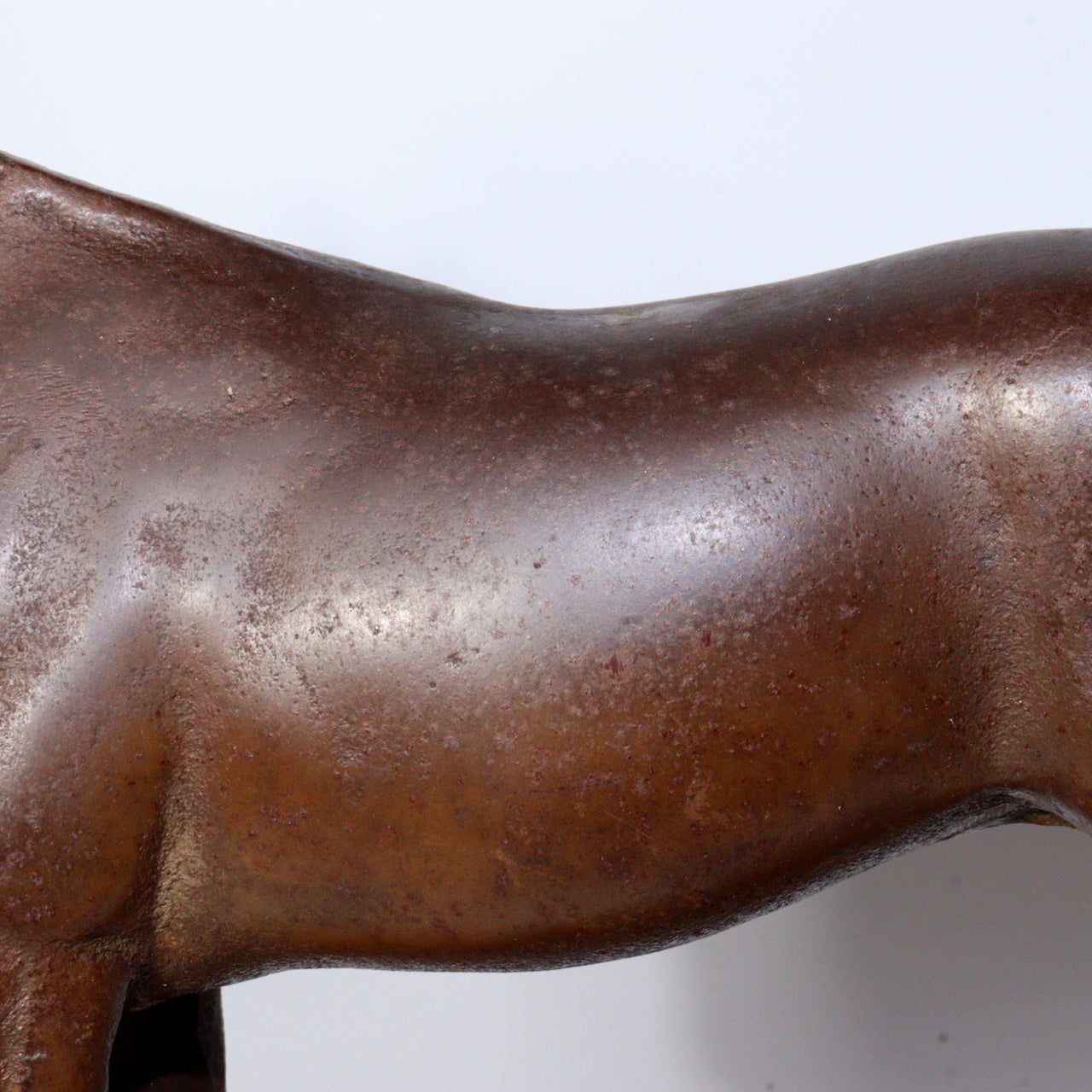Antique Cast Iron Horse Figurine – Vintage Decorative Sculpture ornament BOS887