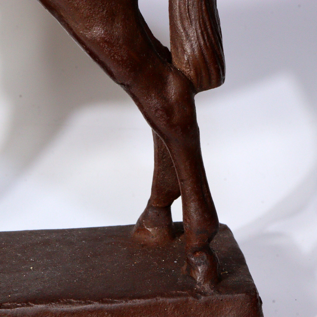 Antique Cast Iron Horse Figurine – Vintage Decorative Sculpture ornament BOS887