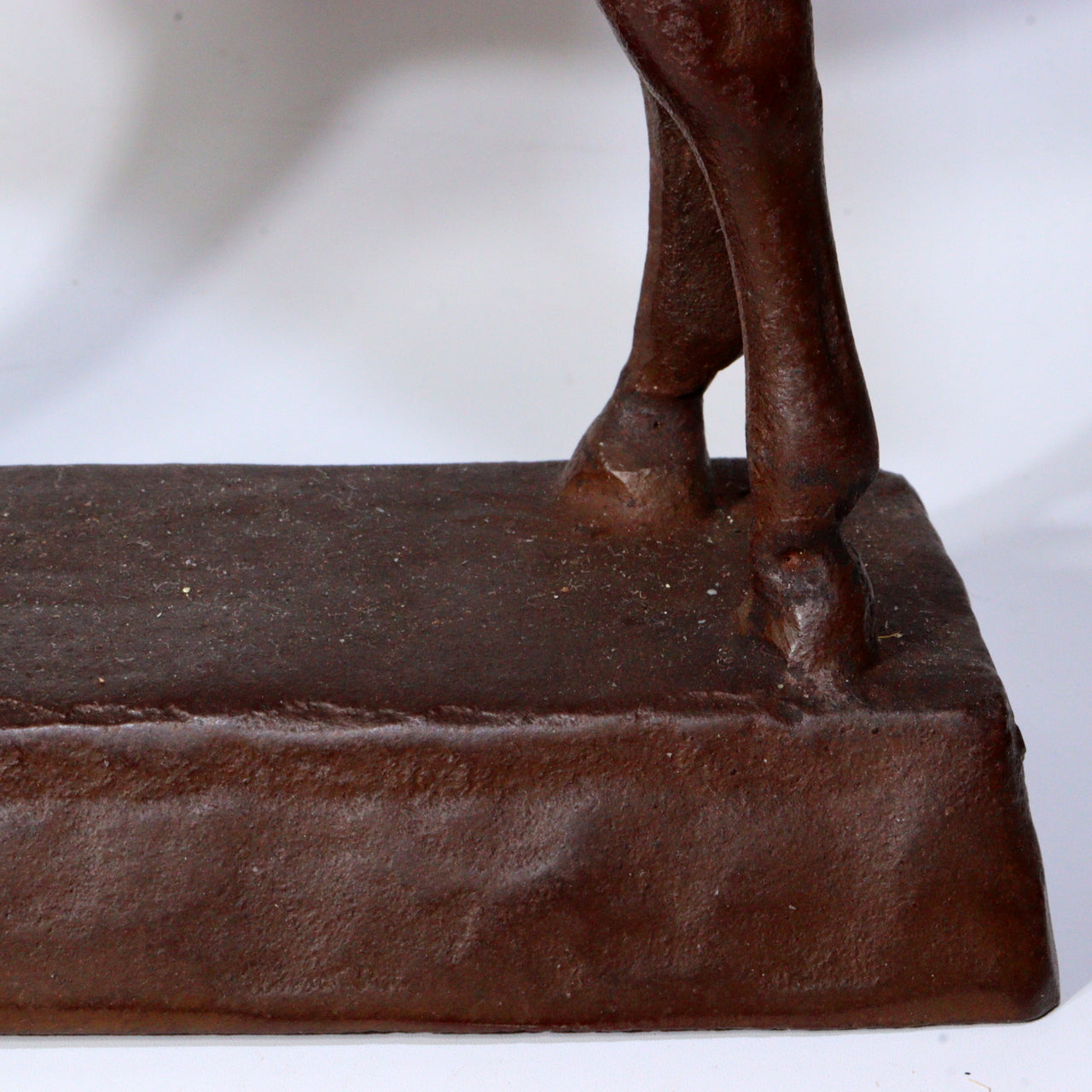 Antique Cast Iron Horse Figurine – Vintage Decorative Sculpture ornament BOS887