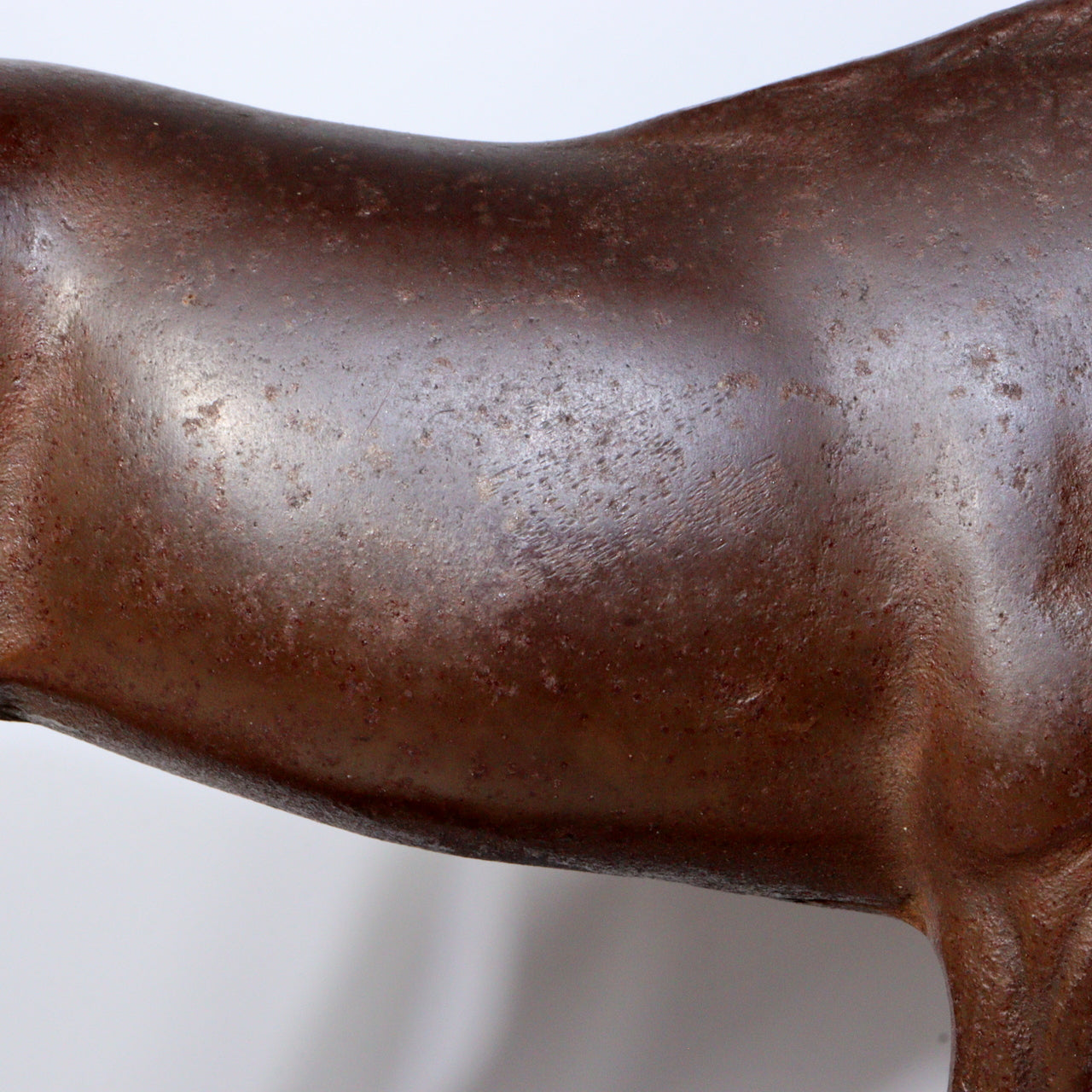 Antique Cast Iron Horse Figurine – Vintage Decorative Sculpture ornament BOS887