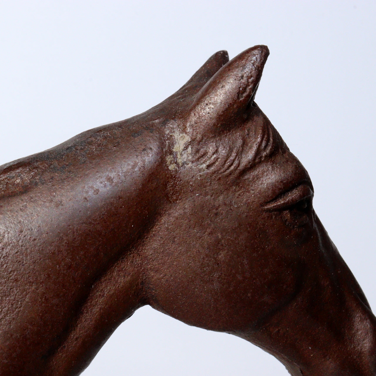 Antique Cast Iron Horse Figurine – Vintage Decorative Sculpture ornament BOS887