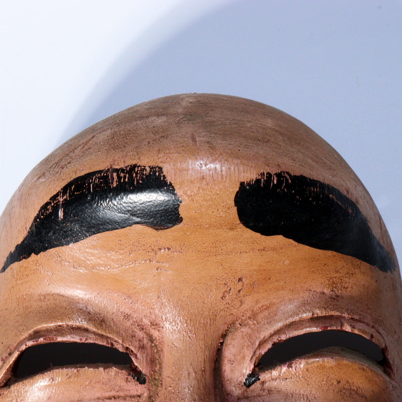 Antique Japanese Wooden Mask Folk Festival Mask Hyottoko God Style Indigenous