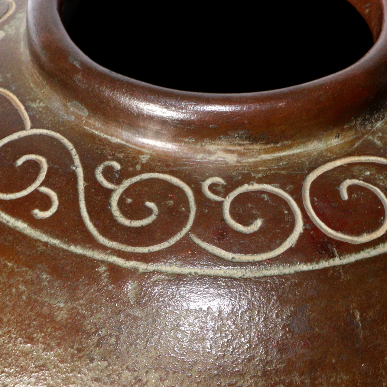 Vintage Japanese Bronze Vase – Signed Round Copper Flower Vase with Box BV598