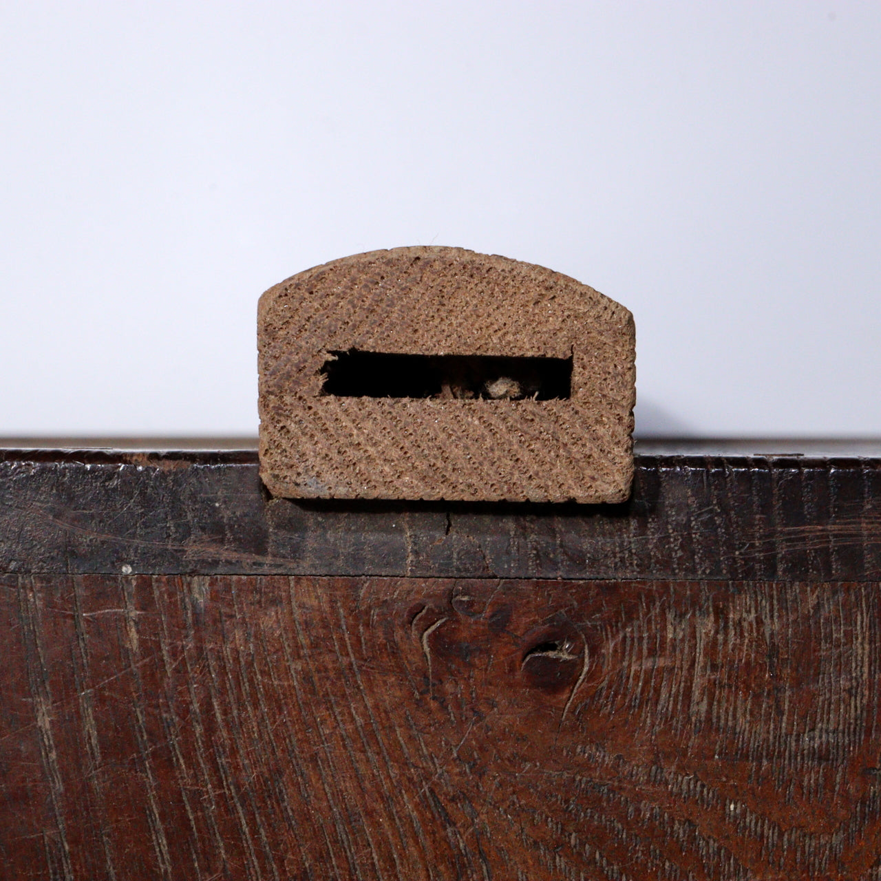 Vintage Japanese Wooden Sewing Box Black Persimmon Wood Kurogaki Drawer WBX284