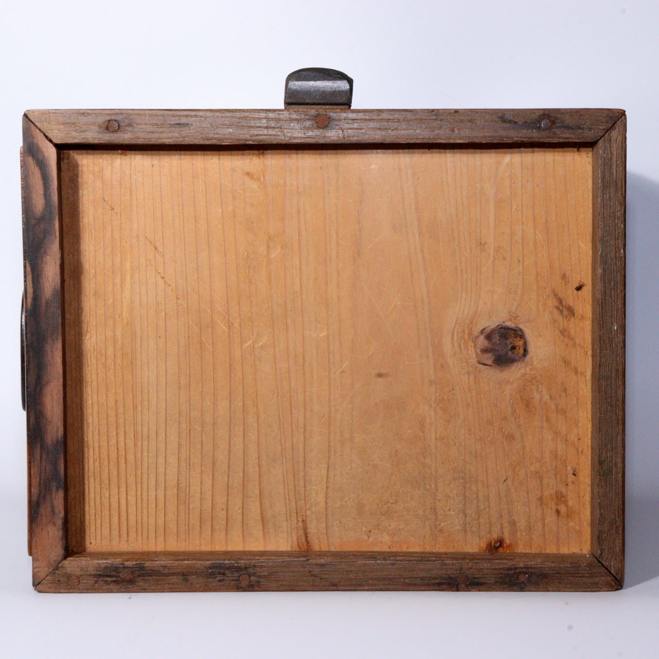 Vintage Japanese Wooden Sewing Box Black Persimmon Wood Kurogaki Drawer WBX284