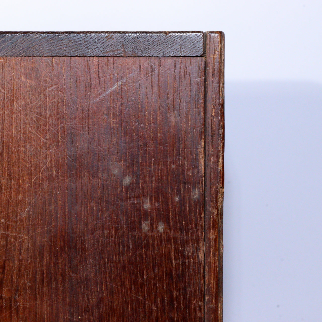 Vintage Japanese Wooden Sewing Box Black Persimmon Wood Kurogaki Drawer WBX284