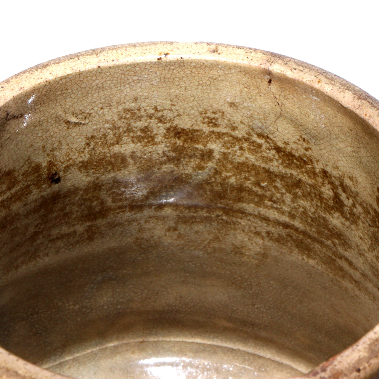 Antique Kizeto Ko-Seto Mizusashi Japanese Tea Ceremony Water Jar Vase Box PCP242