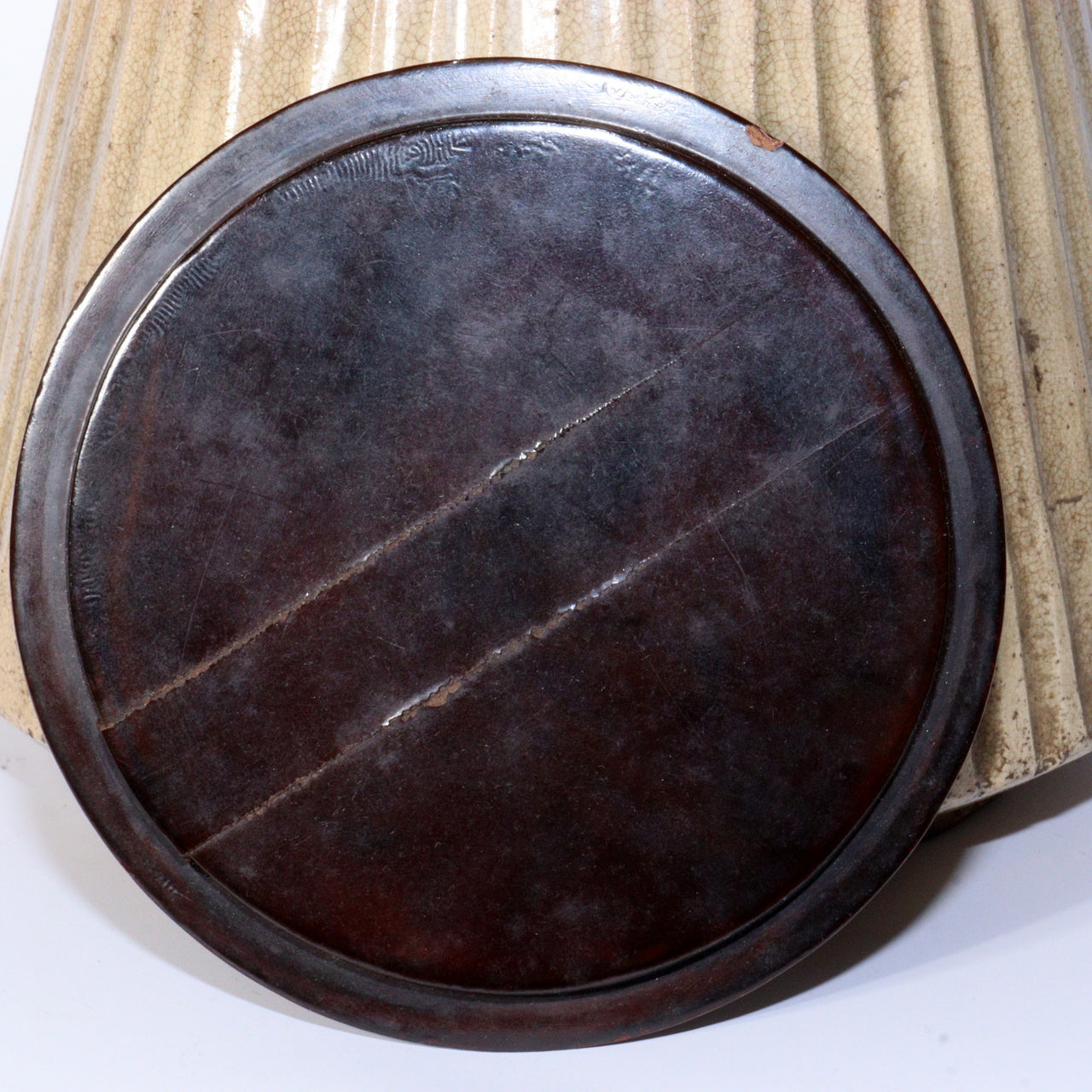 Antique Kizeto Ko-Seto Mizusashi Japanese Tea Ceremony Water Jar Vase Box PCP242