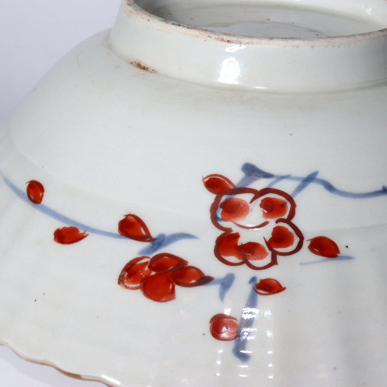 Antique Japanese Imari ware Ko-Imari Polychrome Higezara Shaving Bowl 17C Arita Porcelain