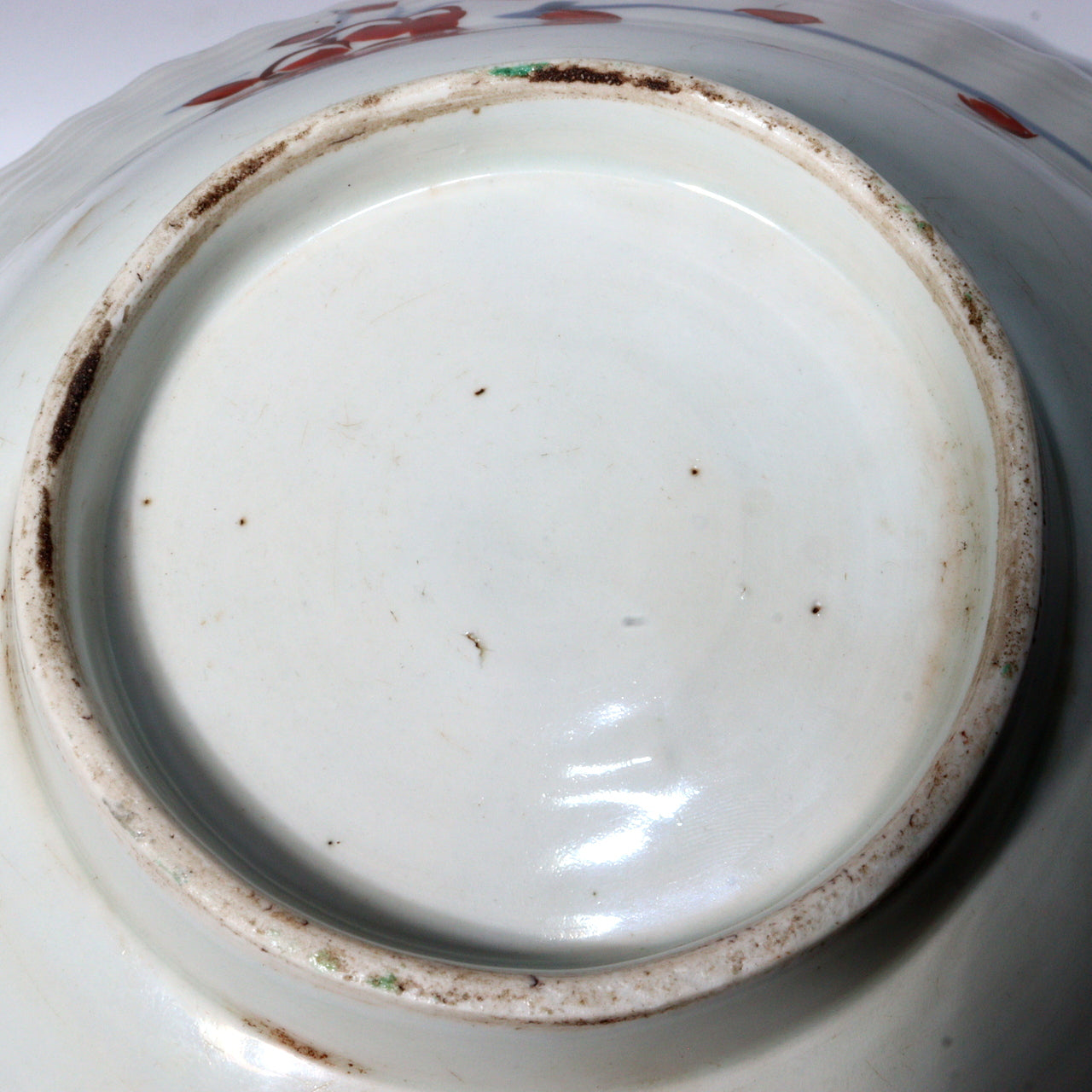 Antique Japanese Imari ware Ko-Imari Polychrome Higezara Shaving Bowl 17C Arita Porcelain