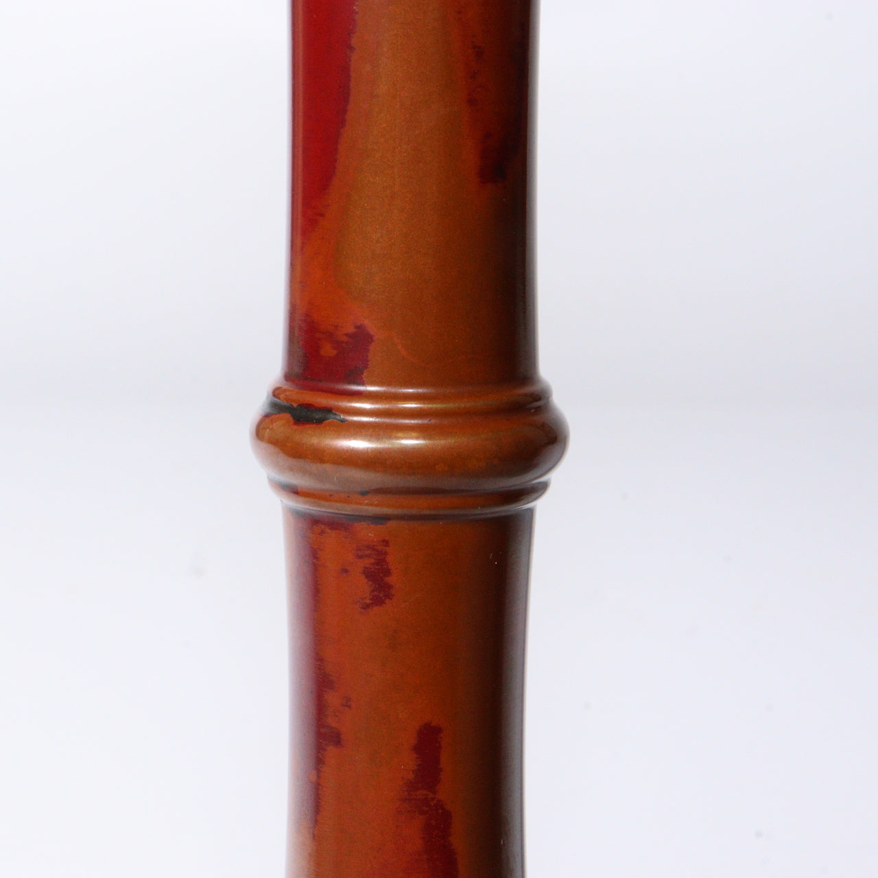 Japanese Bronze Single Flower Vase Takaoka doki w / box BV594