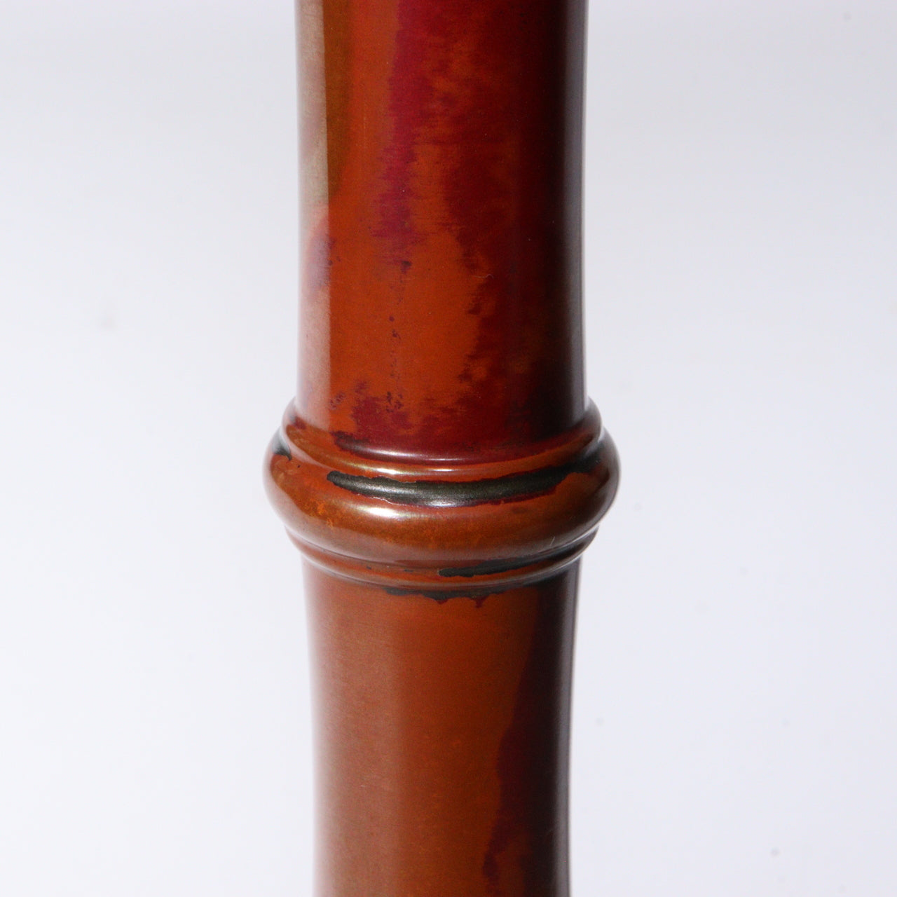 Japanese Bronze Single Flower Vase Takaoka doki w / box BV594
