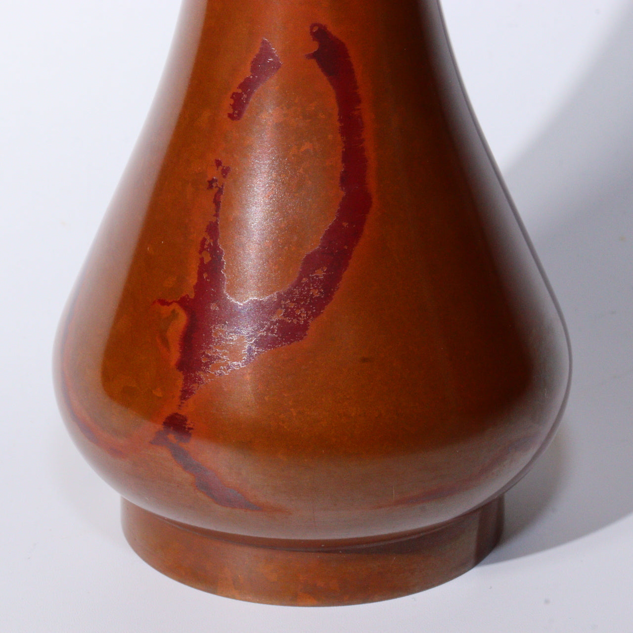Japanese Bronze Single Flower Vase Takaoka doki w / box BV594