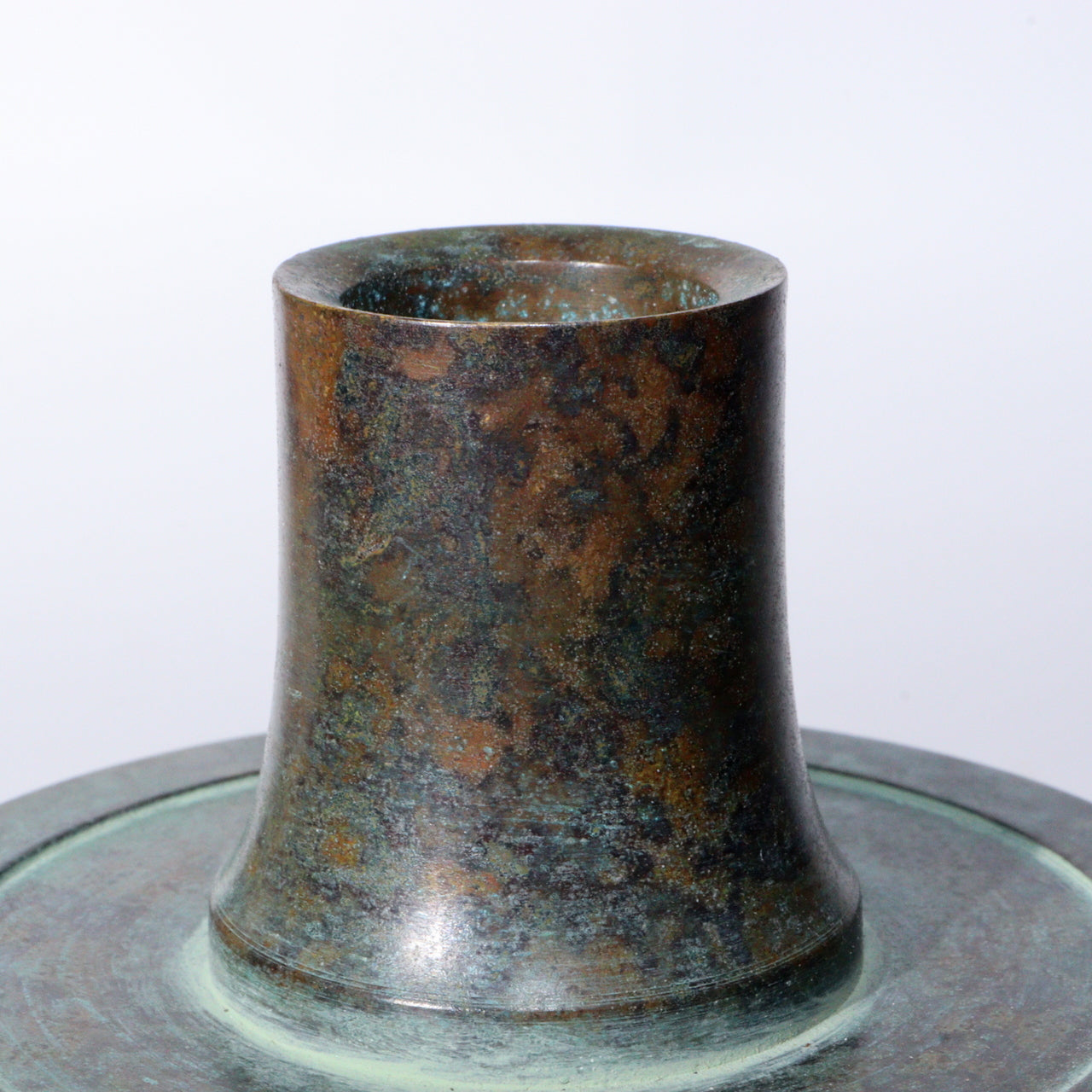 Japanese Bronze Vase Hasuda Shugoro Cultural Merit Awardee signed Box BV597