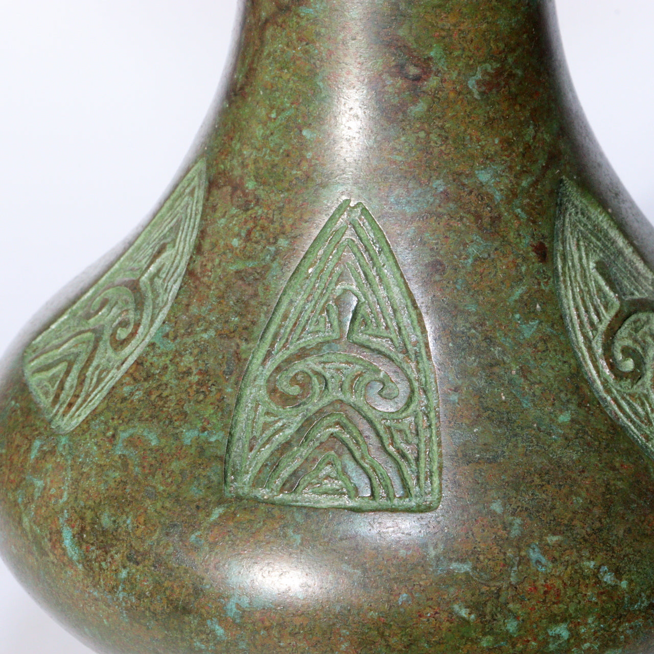Japanese Bronze flower vase Ichinose Soushin signed w / box BV595