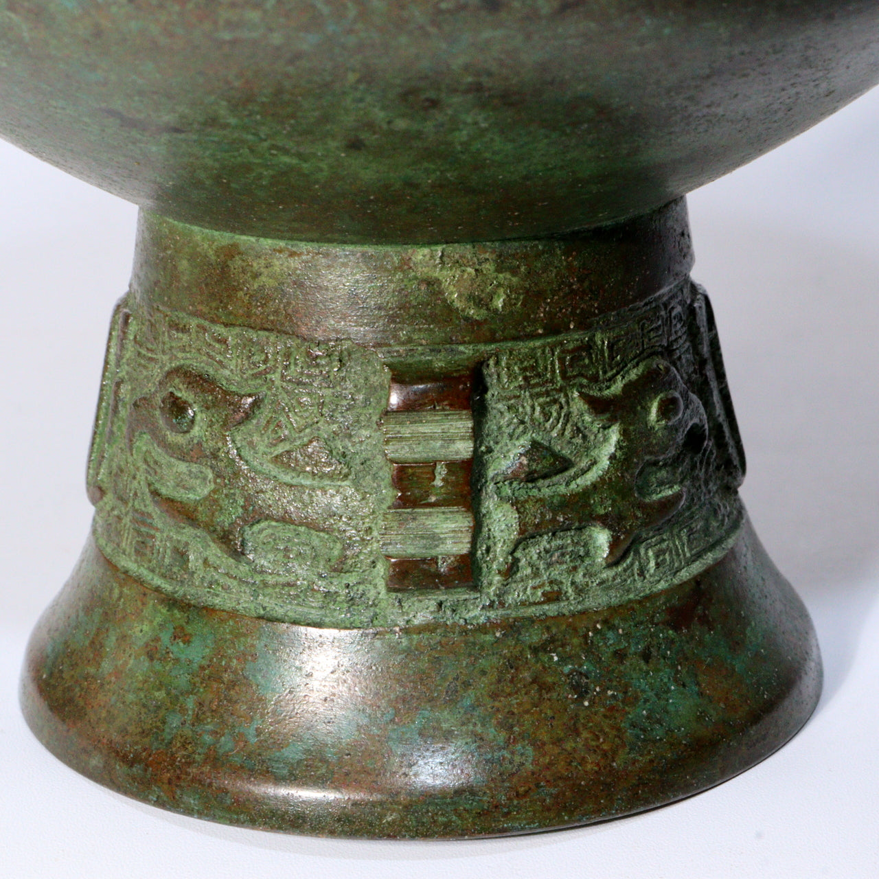 Japanese Bronze flower vase Ichinose Soushin signed w / box BV595