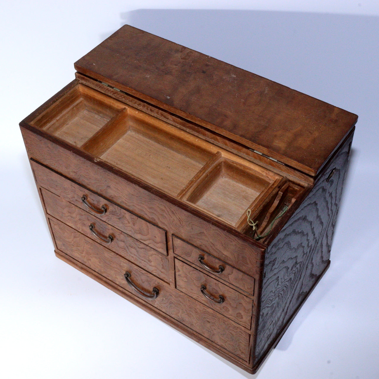 Japanese Vintage Wooden Drawer Chest Tansu Box Cabinet Storage Handmade WBX286