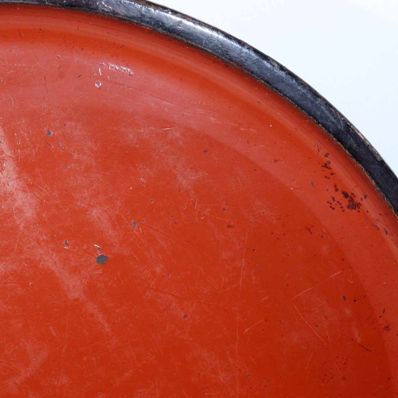 Antique Aizu Lacquerware Red Pedestal Tray Meiji Era Japanese Negoro WO396 -2
