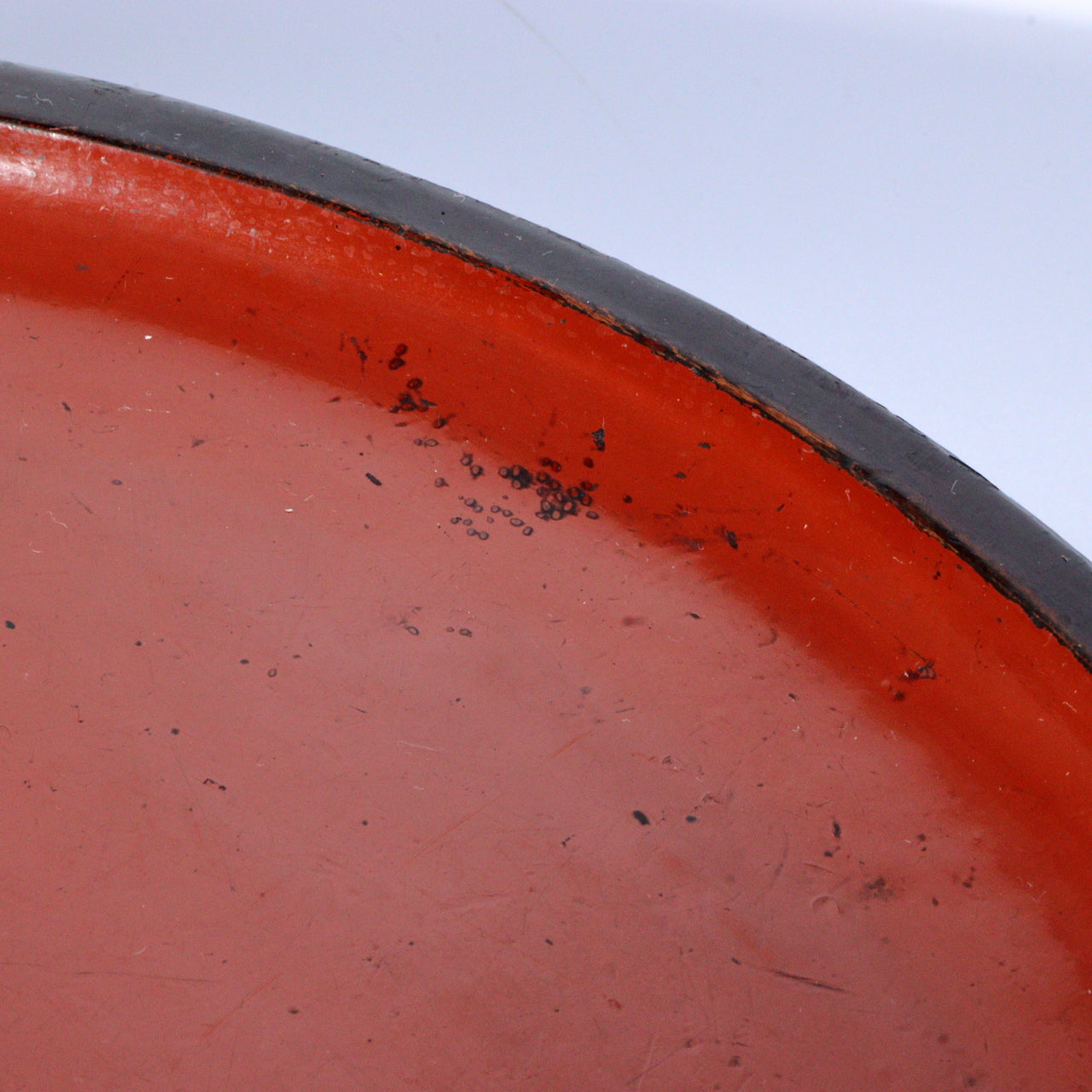 Antique Aizu Lacquerware Red Pedestal Tray Meiji Era Japanese Negoro WO396 -2