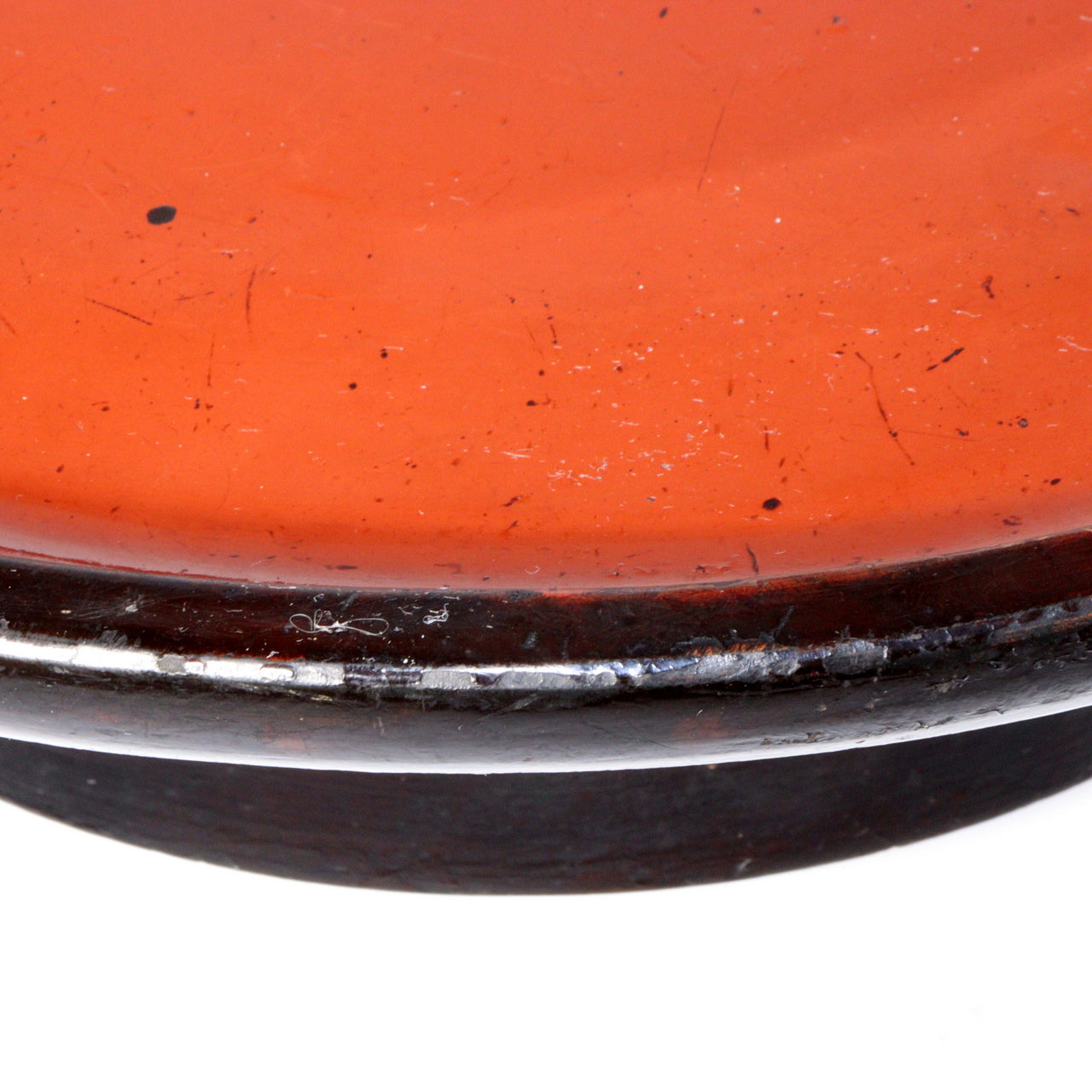 Antique Aizu Lacquerware Red Pedestal Tray Meiji Era Japanese Negoro WO396 -2
