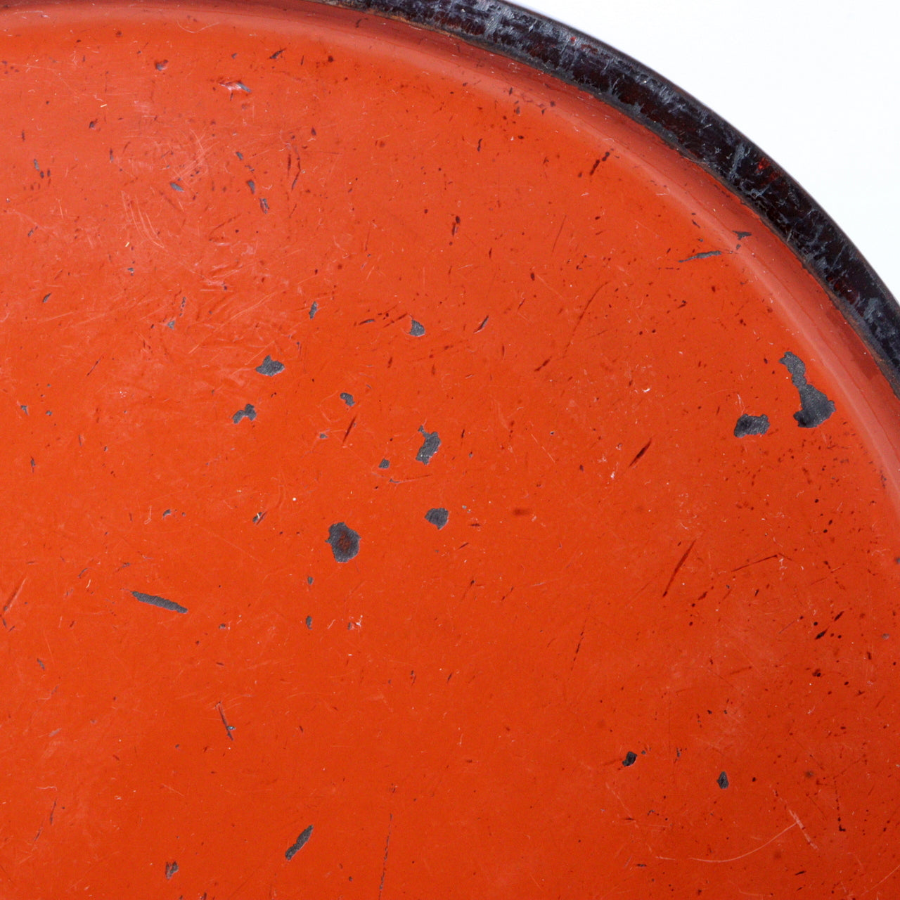 Antique Aizu Lacquerware Red Pedestal Tray Meiji Era Japanese Negoro WO396 -3