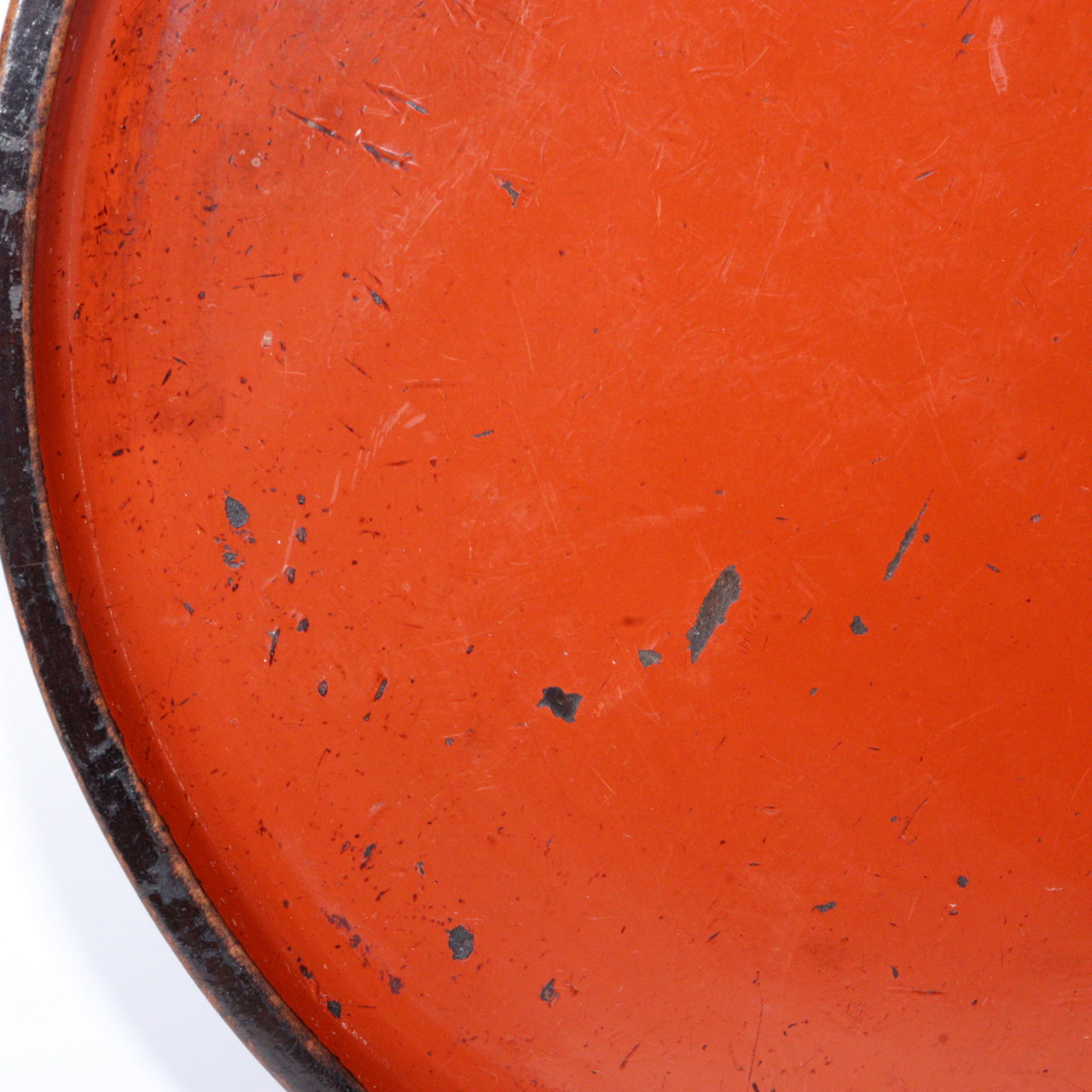 Antique Aizu Lacquerware Red Pedestal Tray Meiji Era Japanese Negoro WO396 -3