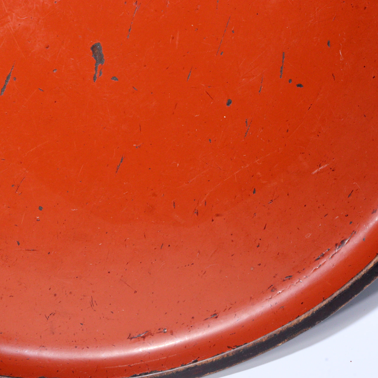 Antique Aizu Lacquerware Red Pedestal Tray Meiji Era Japanese Negoro WO396 -3
