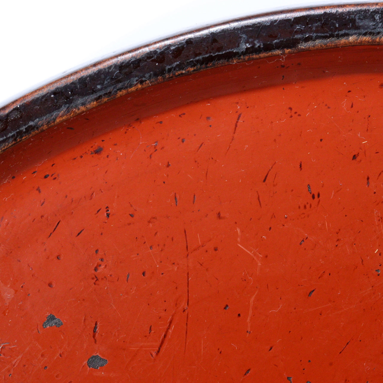 Antique Aizu Lacquerware Red Pedestal Tray Meiji Era Japanese Negoro WO396 -3