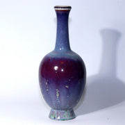 Japanese Glaze Flower vase Matsuyama Gaei porcelain vase signed w / box PV255